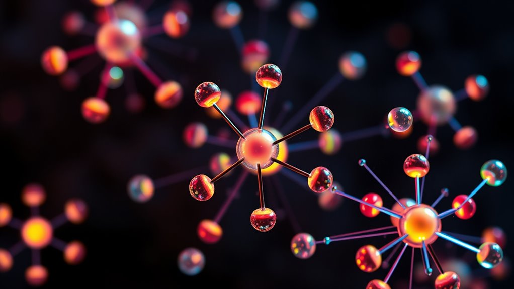 atoms share or transfer electrons