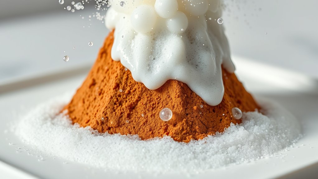 baking soda vinegar reaction
