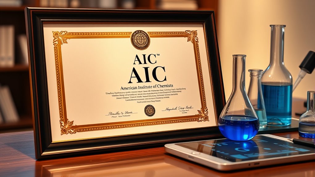 certified chemist credential recognition