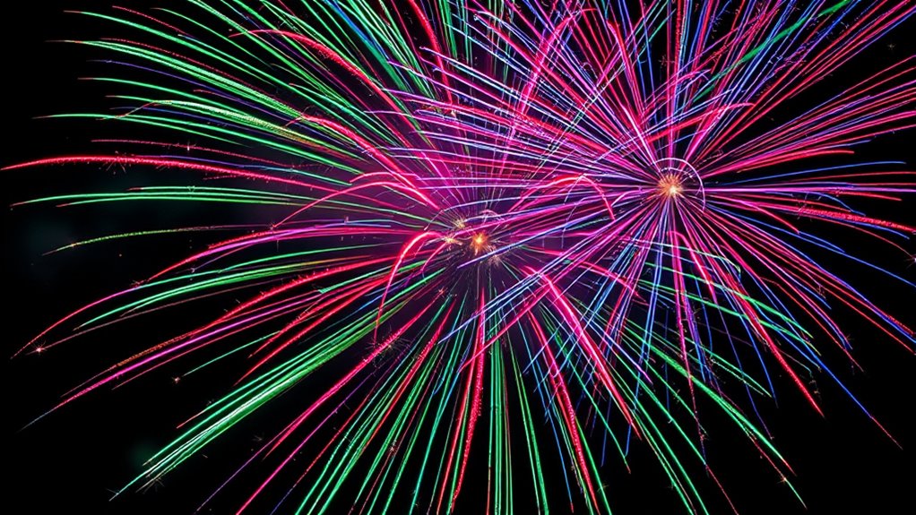 chemical compounds create vibrant colors