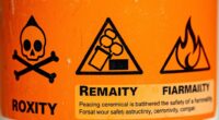 chemical hazard warning symbols