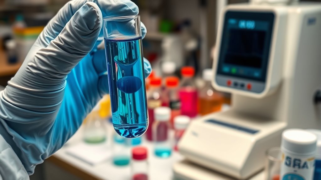 chemists analyze unknown substances