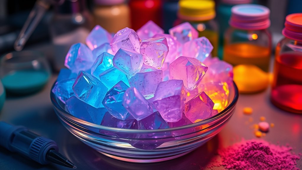 color changing crystal growth process