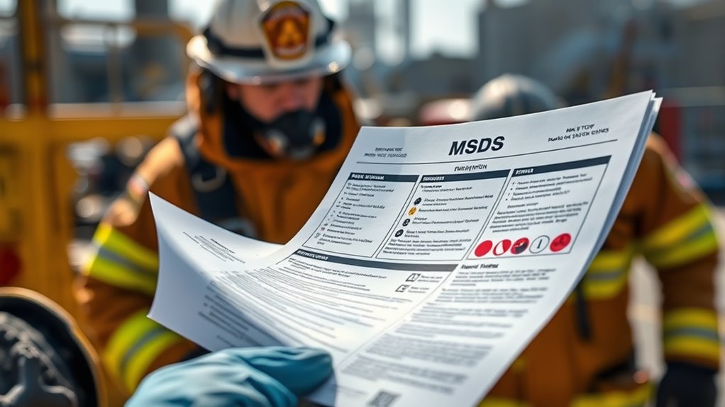 consult msds for emergencies