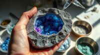 create homemade crystal geodes