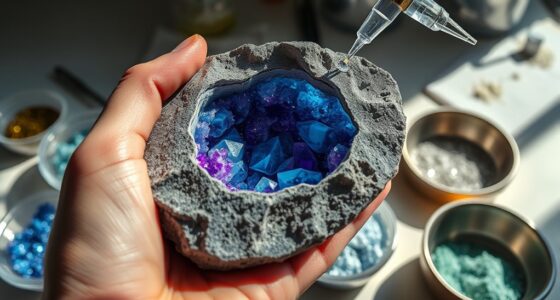 create homemade crystal geodes