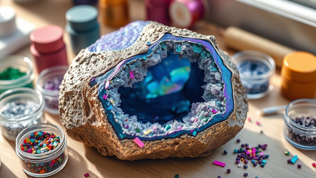 creative geode enhancement techniques