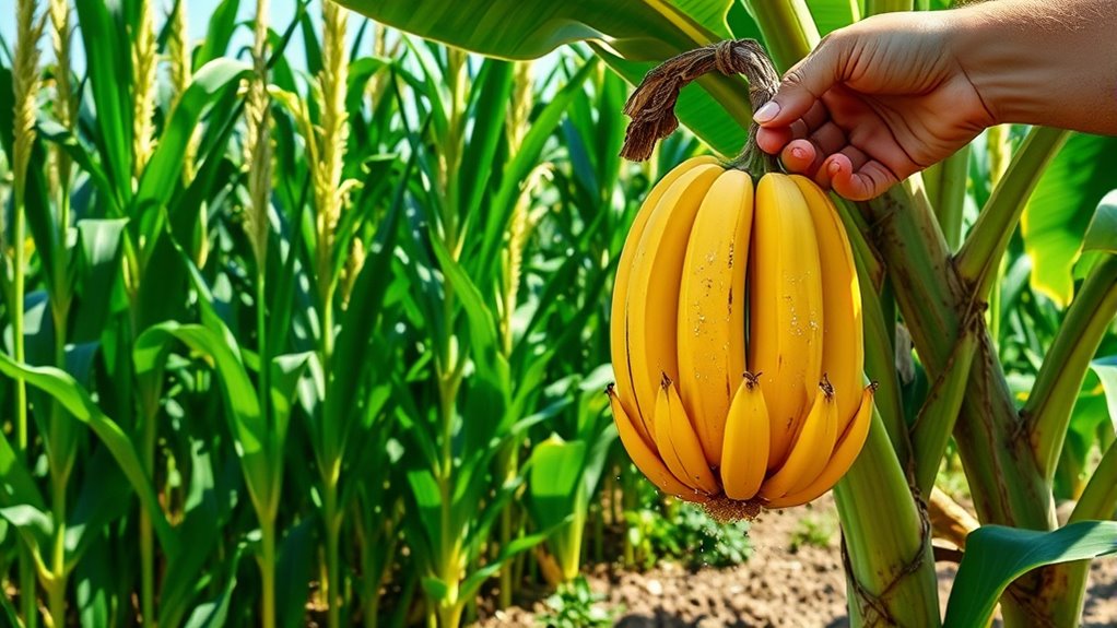fertilize corn and bananas