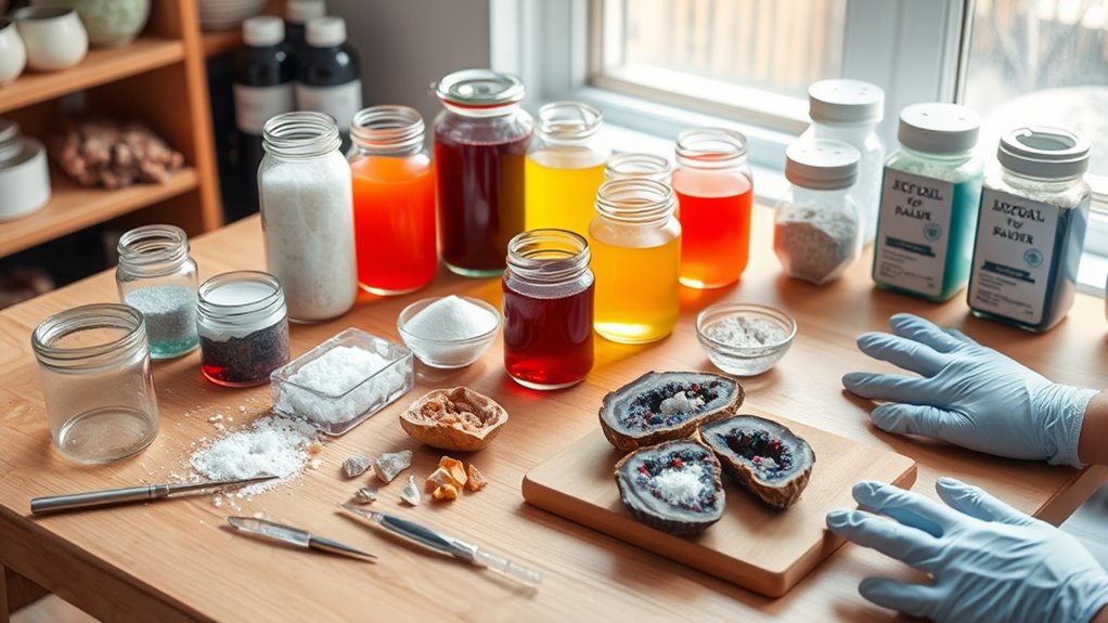 gather materials and organize workspace