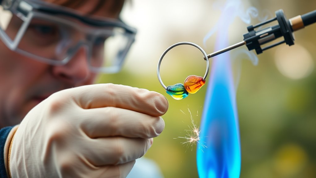 handle flame tests carefully