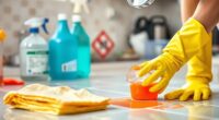 handle spills safely at home