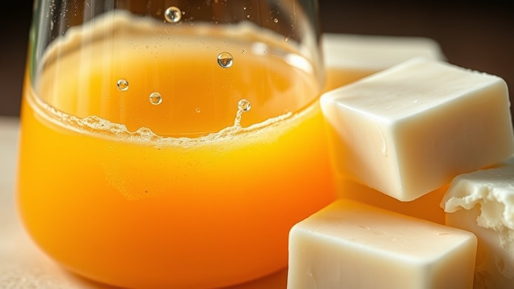 hydroxide ions determine soap consistency