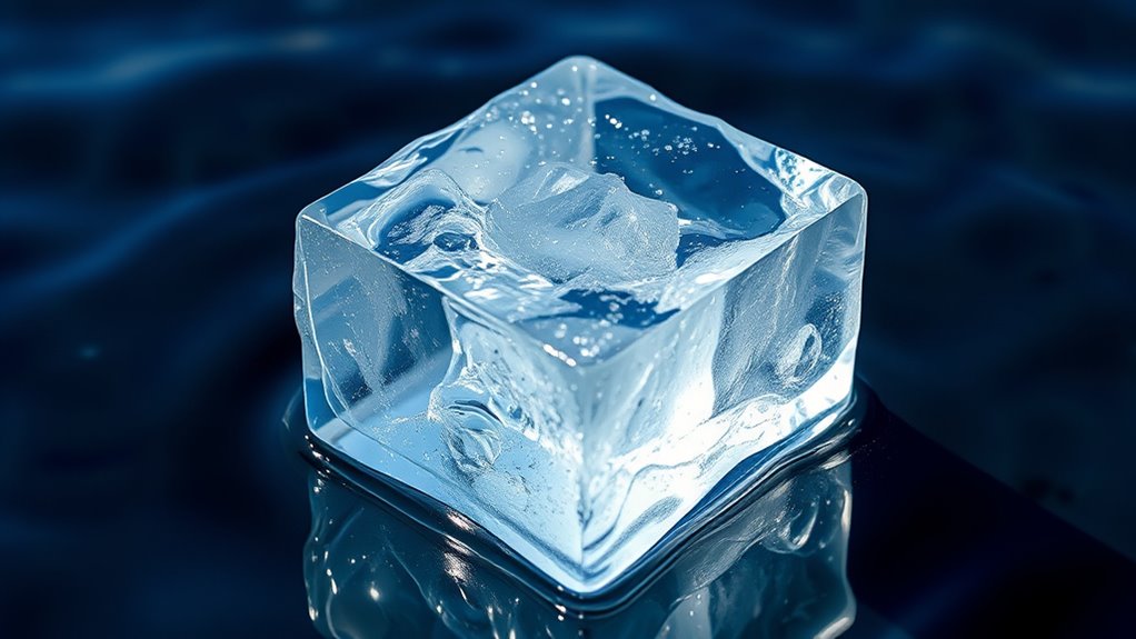 ice is less dense
