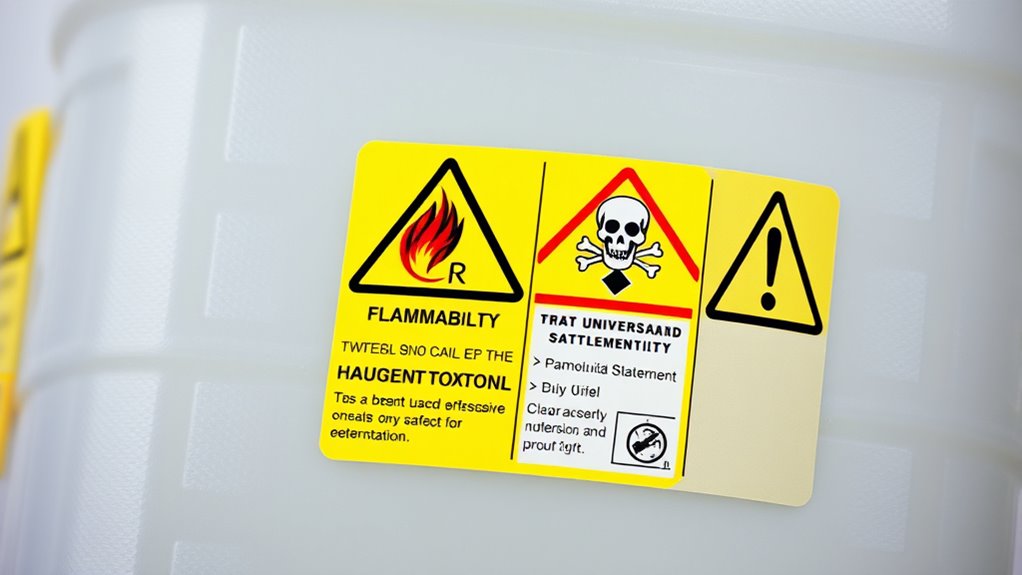 identify chemical safety labels