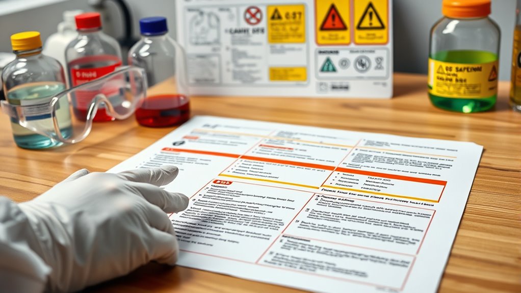 msds key safety sections