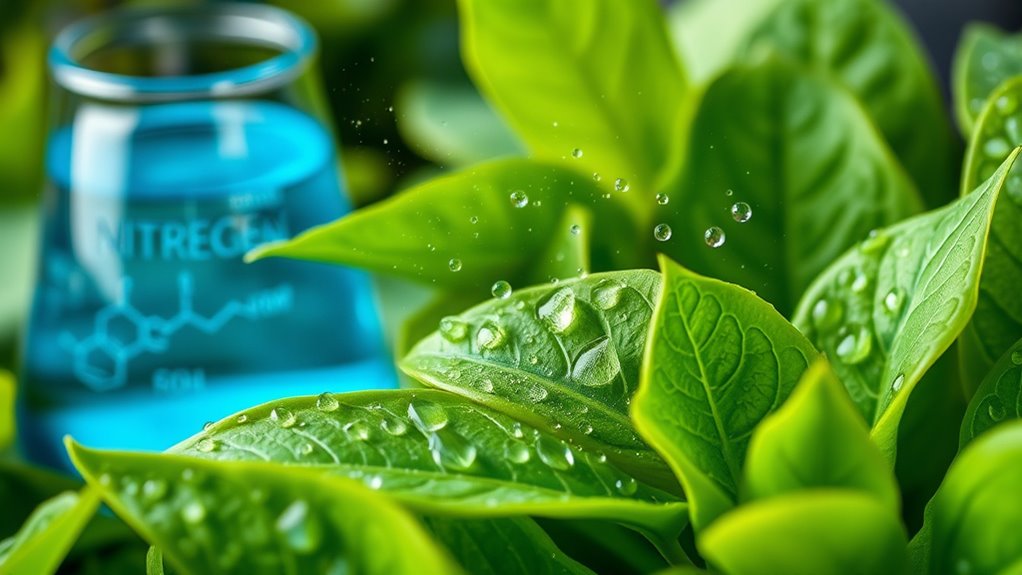 nitrogen supports plant growth