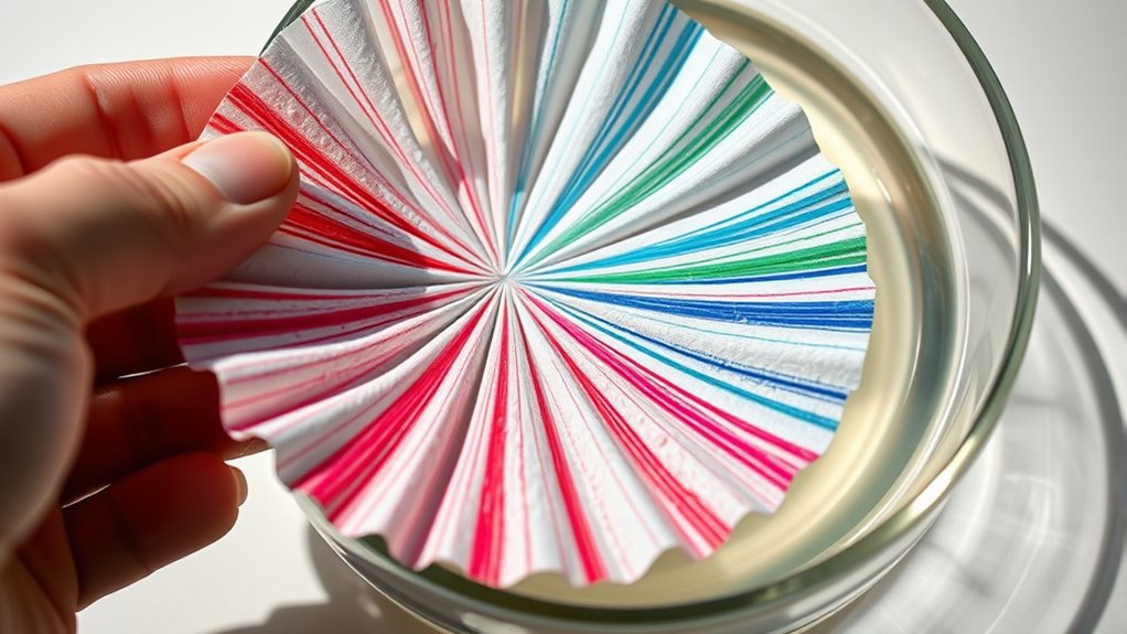 observe ink separation process