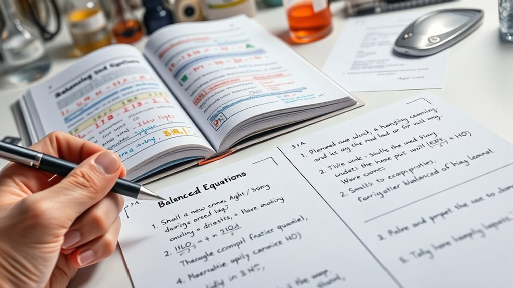 practice balancing complex equations
