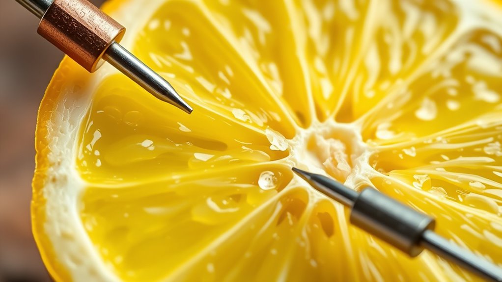 prepare lemon for testing