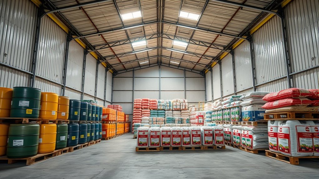 proper chemical fertilizer storage
