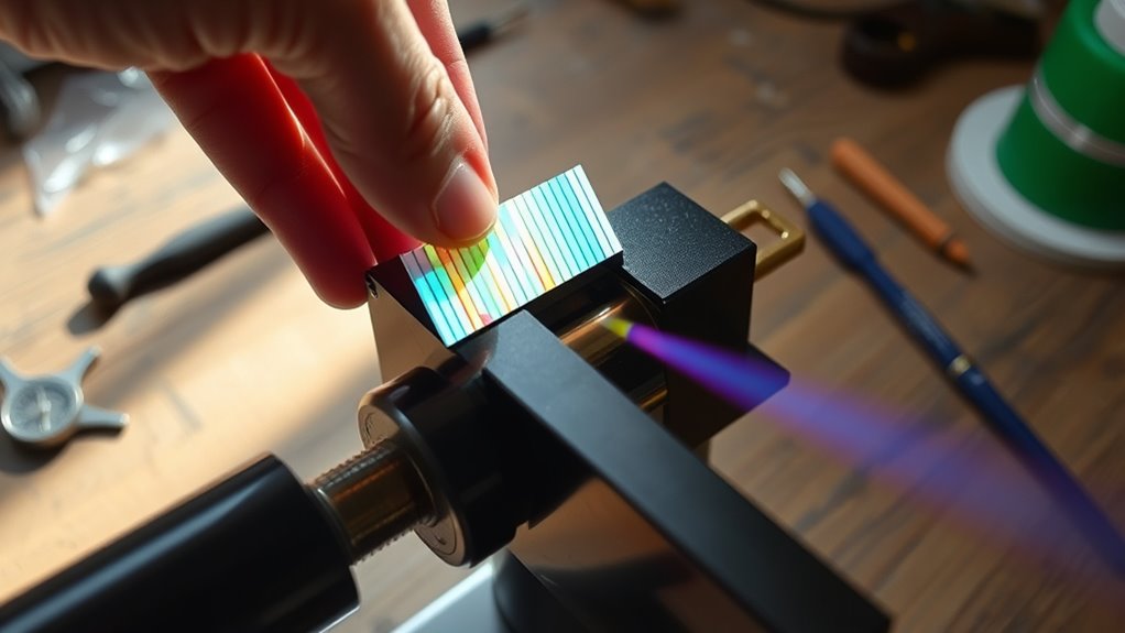proper diffraction element setup