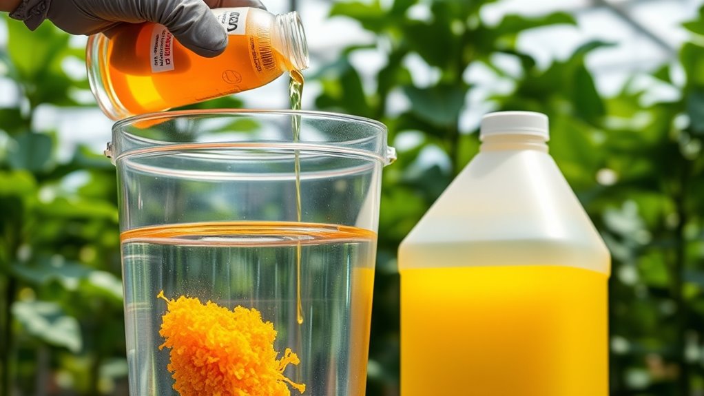 safe mixing pesticide fertilizers