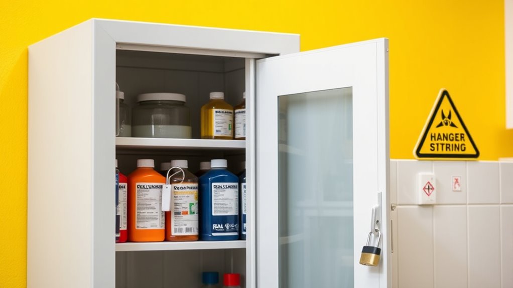 secure chemical storage safeguarding