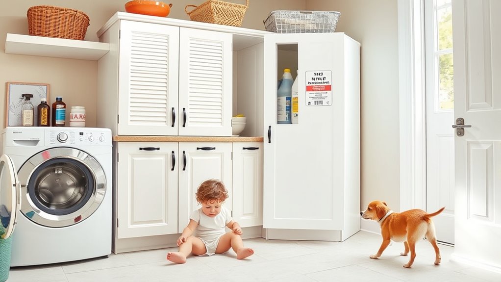 secure chemicals away safely