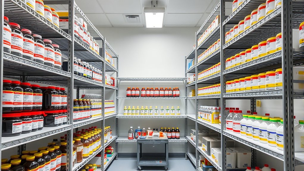 secure organized chemical storage