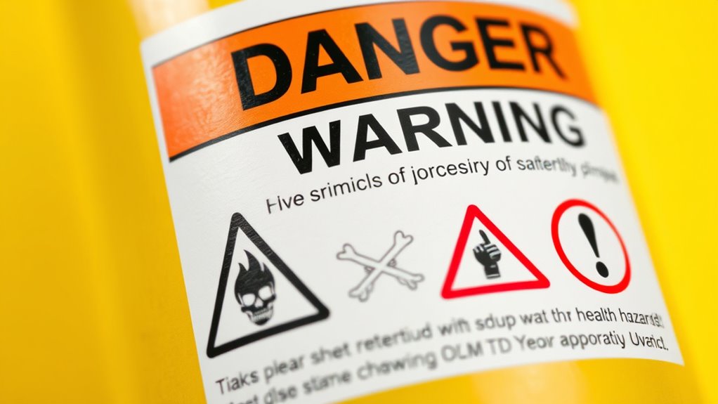 signal words and hazard symbols