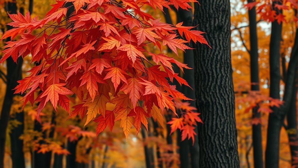tree leaf changes for winter