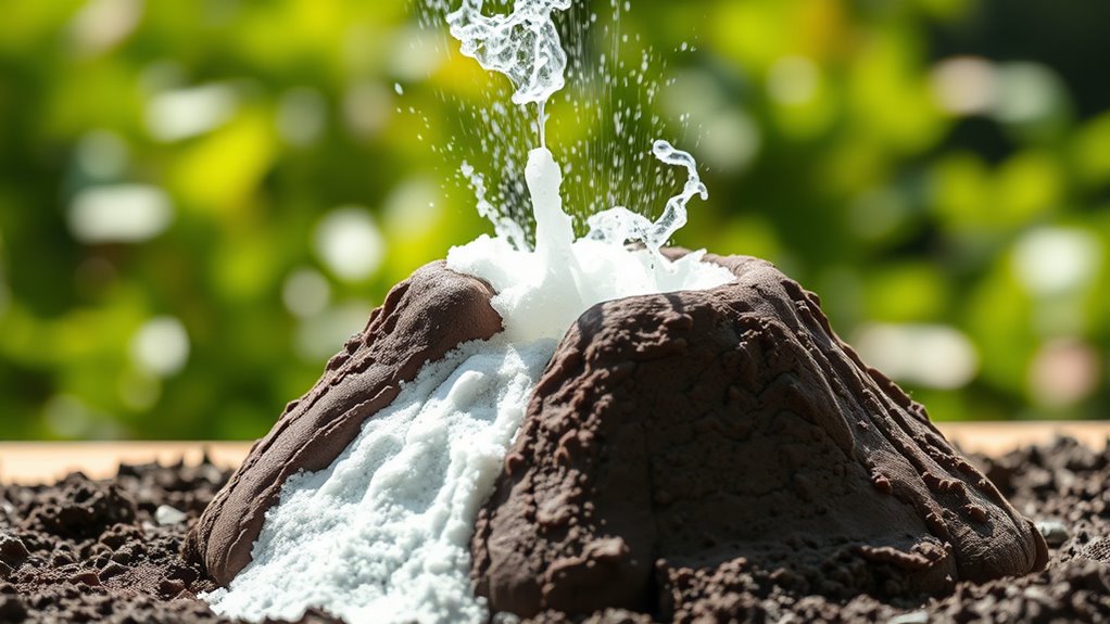volcano simulation with baking soda