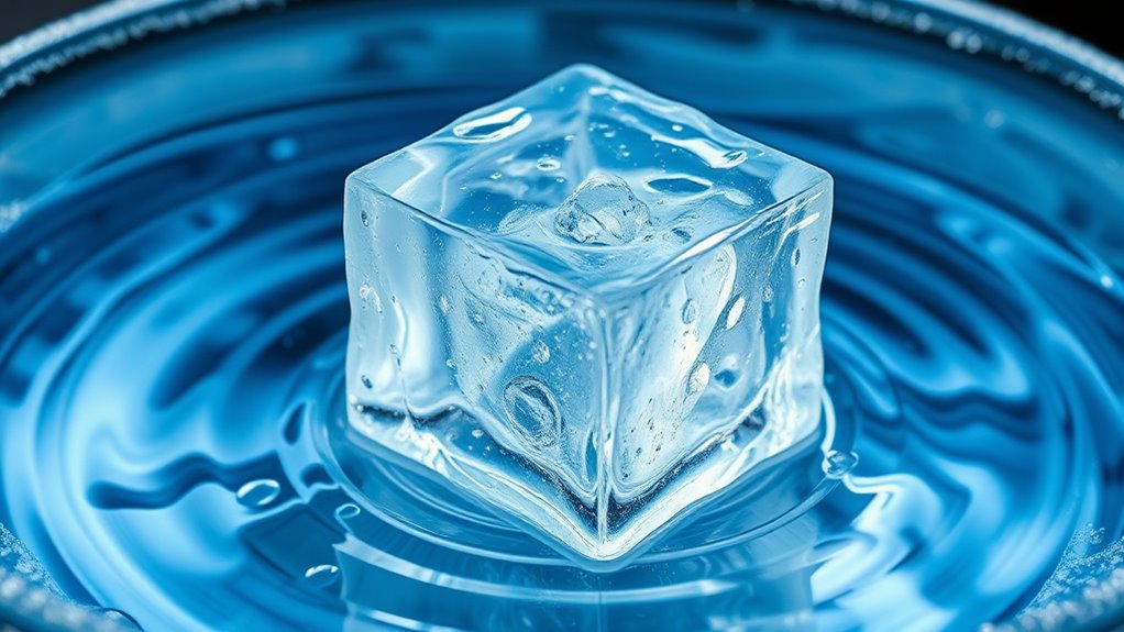 water expands when freezing