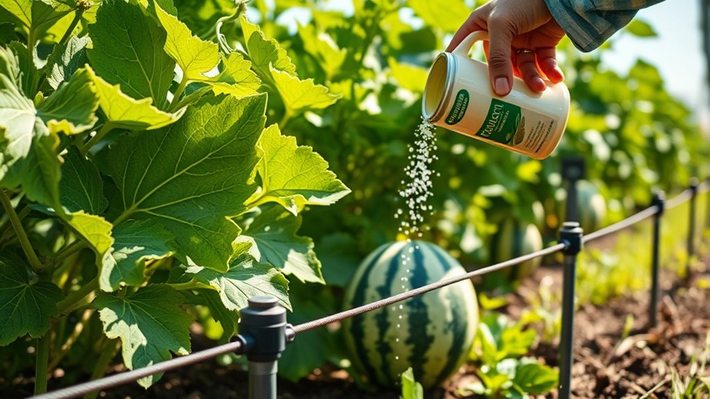 watermelon fertilizing methods precautions