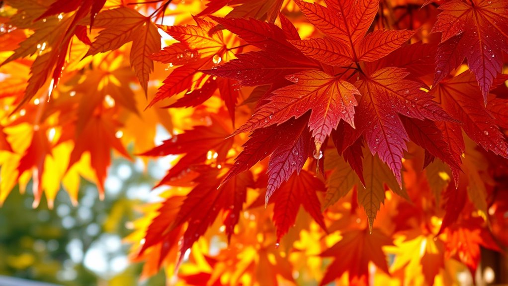 weather influences leaf coloration