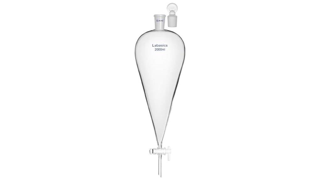 2000ml borosilicate separatory funnel
