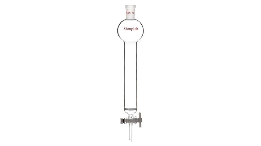500ml borosilicate chromatography column