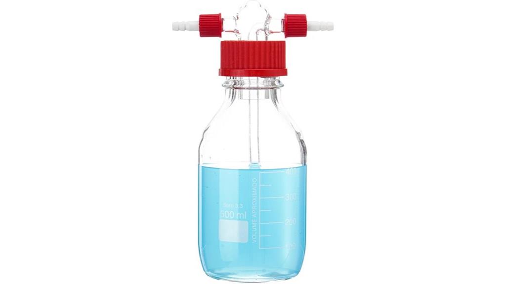 500ml borosilicate gas bottle