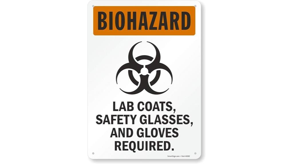 biohazard lab safety sign