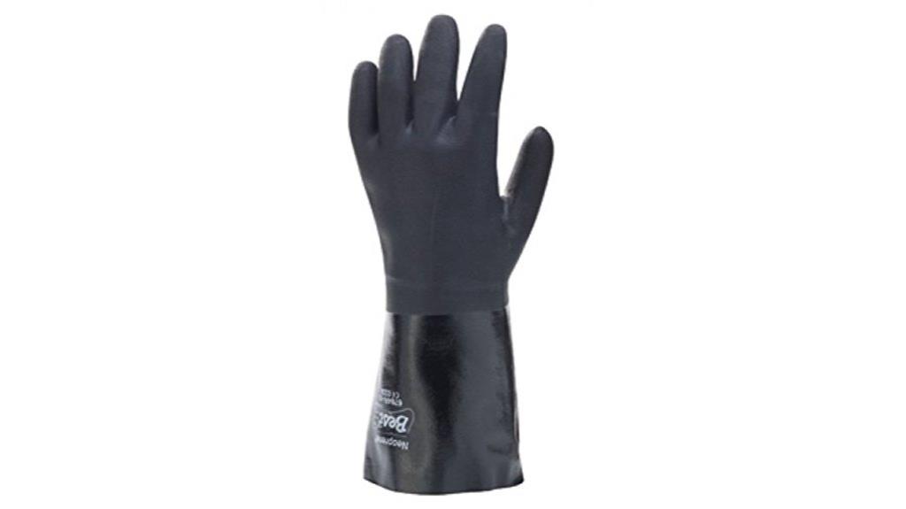 black heavy weight neoprene gloves