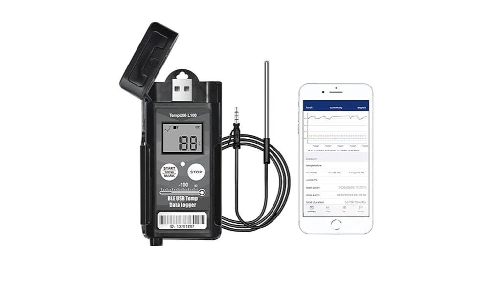 bluetooth temperature data logger
