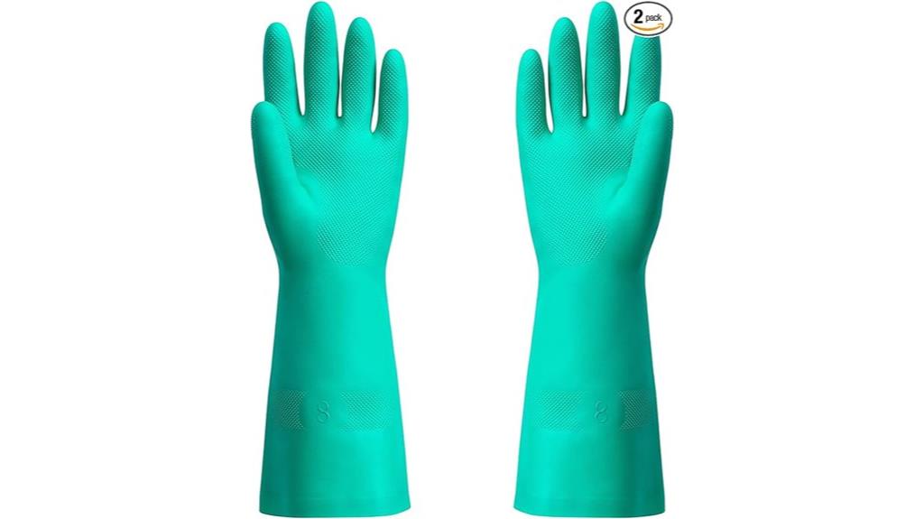 chemical resistant nitrile gloves
