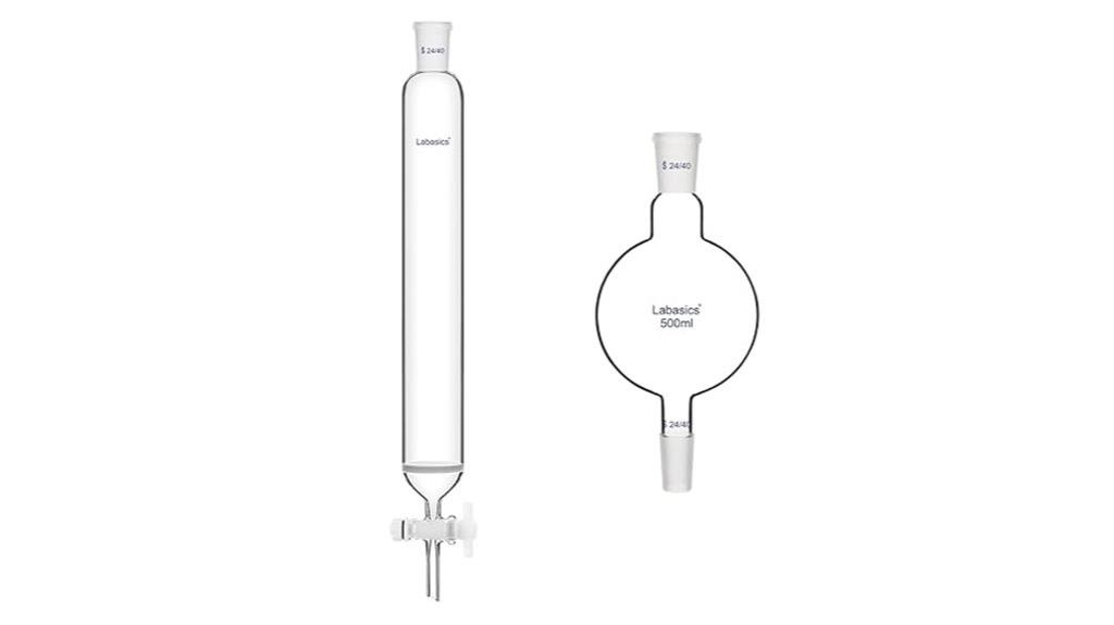 chromatography column with reservoir