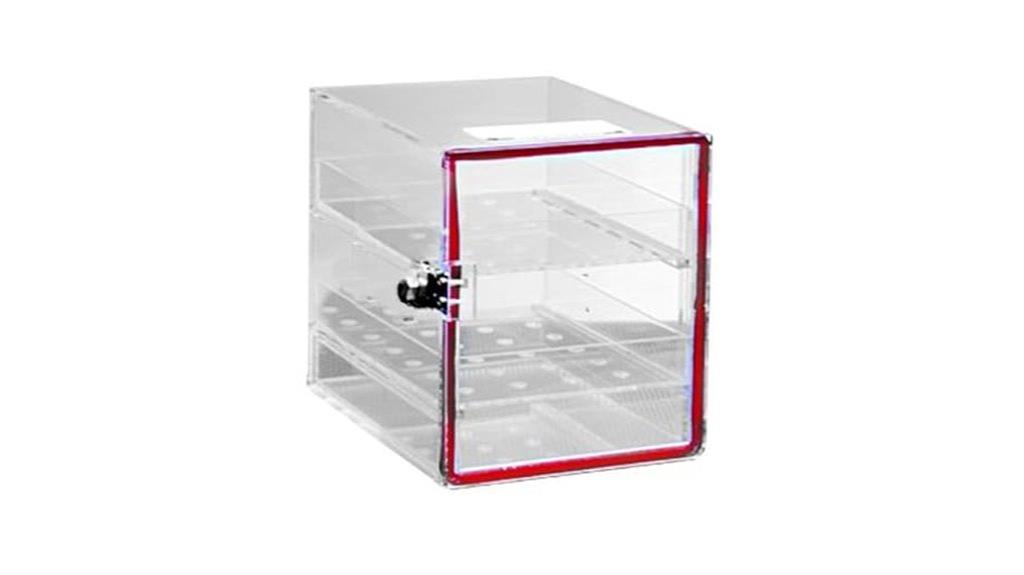 clear acrylic lab cabinet