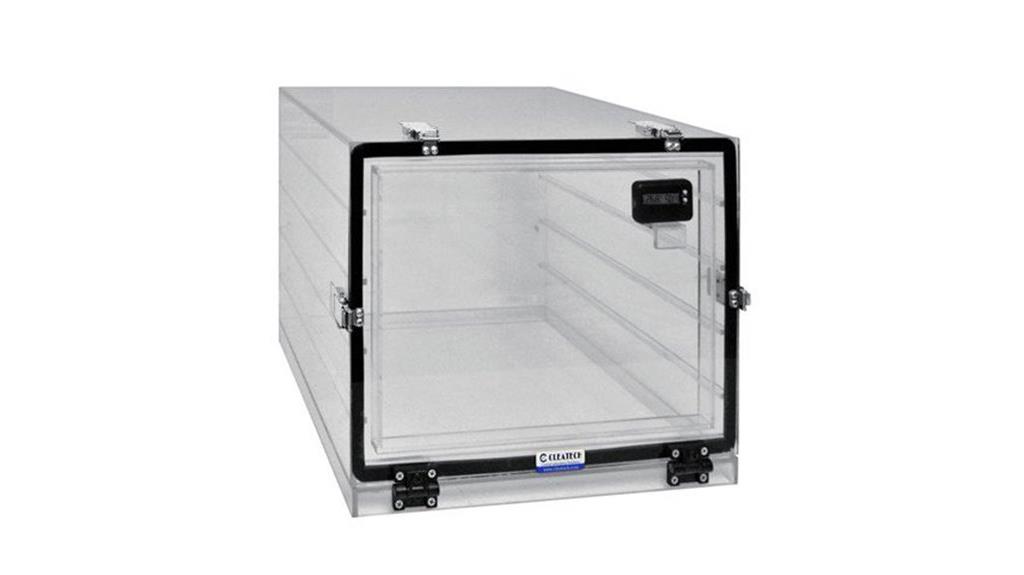 clear acrylic portable desiccator