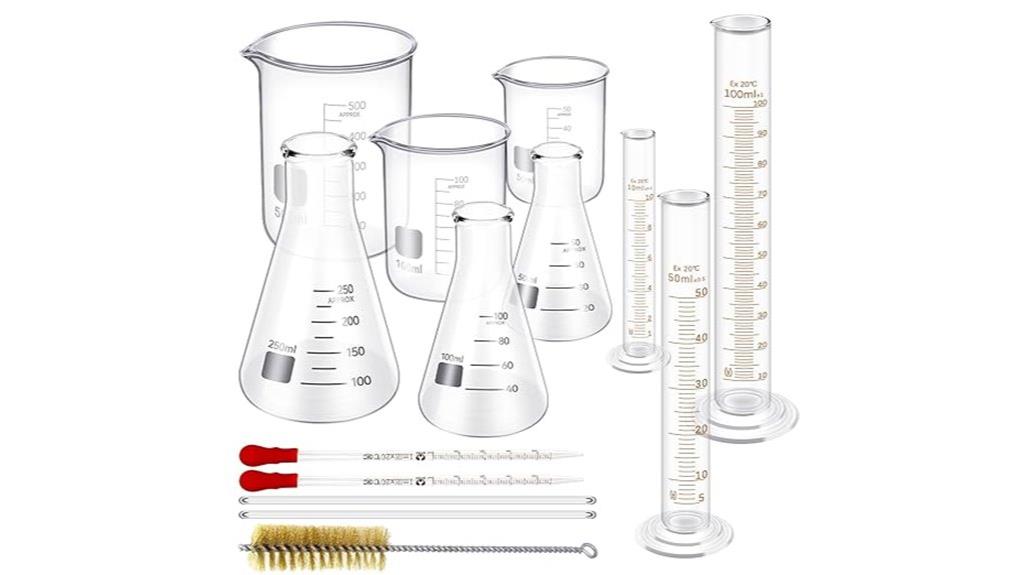 complete glass measuring set