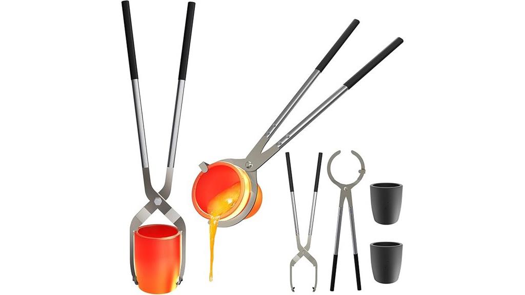 crucible tongs and graphite