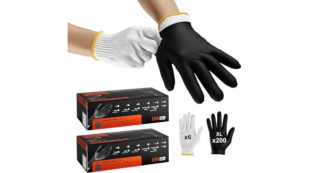 disposable nitrile bbq gloves