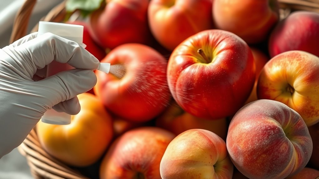 ethylene inhibitors for fruit preservation