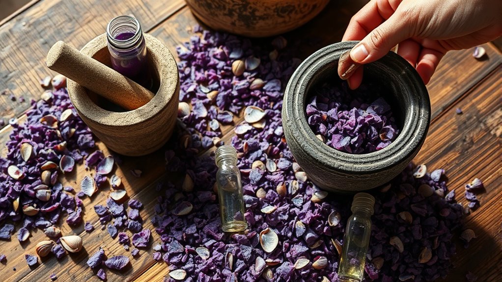 extracting murex dye precursors